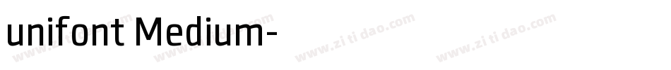 unifont Medium字体转换